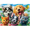Castorland Puzzle 70 pièces : Selfie d'animaux de compagnie