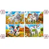 4 puzzles : Aimer les animaux