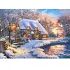 Puzzle 500 pièces - CASTORLAND - Cottage en hiver - Paysage et nature - 10 ans