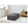 Pouf pour canapé modulable MEGEVE tissu bouclette gris foncé   BOBOCHIC