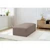 Pouf pour canapé modulable MEGEVE tissu bouclette Marron   BOBOCHIC TU