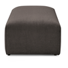 Pouf pour canapé modulable MEGEVE tissu velours côtelé marron   BOBOCHIC
