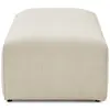 Pouf pour canapé modulable MEGEVE tissu velours côtelé beige   BOBOCHIC