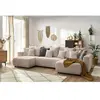 Canapé panoramique convertible coffre ENVY tissu bouclette Bobochic