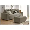 Accueil Séjour Pouf Bobochic Pouf envy tissu bouclette doux Marron