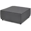 Pouf pour canapé modulable NIHAD tissu velours côtelé gris foncé   BOBOCHIC