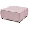 Pouf pour canapé modulable NIHAD tissu velours côtelé violet   BOBOCHIC