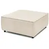 Pouf pour canapé modulable NIHAD tissu velours côtelé beige   BOBOCHIC