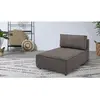 Méridienne sans accoudoir pour canapé modulable NIHAD tissu velours côtelé Bobochic