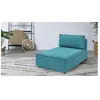 Méridienne sans accoudoir pour canapé modulable NIHAD tissu velours côtelé bleu clair   BOBOCHIC 1 places