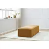 Pouf pour canapé modulable MEGEVE tissu texturé Jaune   BOBOCHIC TU