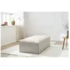 Pouf pour canapé modulable MEGEVE tissu chiné Beige   BOBOCHIC TU
