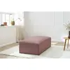 Pouf pour canapé modulable MEGEVE tissu chiné Rose   BOBOCHIC TU
