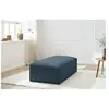Pouf pour canapé modulable MEGEVE tissu chiné Bleu foncé   BOBOCHIC TU