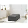 Pouf pour canapé modulable MEGEVE tissu chiné Gris foncé   BOBOCHIC TU
