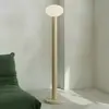 ALDEX Lampe sur pied Flo, beige, hauteur 138 cm, à 1 lampe, verre