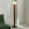 ALDEX Lampe sur pied Flo, rouge, hauteur 138 cm, à 1 lampe, verre