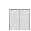 Armoire 2 portes coulissantes ELINA coloris blanc brillant