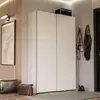 Armoire de chambre - OZZULA - Blanc mat - 2 portes - 1272 x 66 x 83 cm