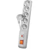 acar Multiprise avec interrupteur : 5 prises, cable de 1,5 m, grise