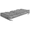 Coussin de jardin 120x40 cm avec côté haut pour banc en palette, imper...
