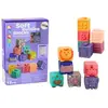 Blocs souples animaux lettres couleur 12pcs