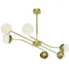 Jupiter Suspension Trento, noir, verre, 6 lampes, G9