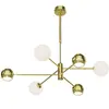 Jupiter Suspension Moka, doré, verre, 3 lampes, G9, GU10