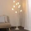Jupiter Lampe sur pied Gloriosa, crème, verre, à 9 lampes