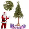 Sapin De Noël Artificiel Sur Tronc 180 Cm, Image Vraie, Pe 100 % Dense