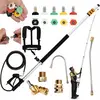 ROSFIX Perche télescopique 1.5 m-7.3 m pour Karcher HD/HDS, 4000 PSI, ...