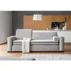 Miuform Canapé convertible, tissu anti-tâche, gris