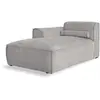 Flex felix méridienne 154x92 cm, gauche, gris Flex Felix