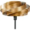 Domiluce Lampadaire Vento, noir/doré, métal, Ø 40 cm, E27