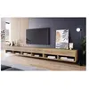 PIASKI Meuble TV CALIBURI 300   chêne wotan / noir brillant