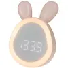 Non communiqué Réveil Mary's, veilleuse, lapin rose, Ecolight, USB, illuminé, MW20532