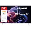 TV Sharp LED 32HF2265EW 32" HD Google TV Blanc HDR10 HLG Bluetooth