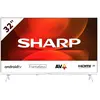 Sharp 32 HD Ready Android TV 81,3 cm (32 ) Smart TV Wifi Blanc - Neuf