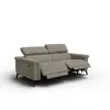 Canapé relax 3 places nordel, tissu beige foncé