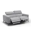Canapé 3 places morello avec 2 x relax zero gravity, tissu gris clair