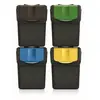 Ensemble de 4 poubelles de tri Keden SORTI BOX 4x20l - noir recyclage