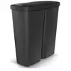Prosperplast KEDEN Poubelle avec 2 couvercles indépendants 50L Compacta Q duo 54X24X56 cm