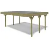 Carport, abri de voiture 6,06x5,03 m - 30 m2 - couverture pvc