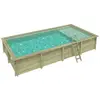 ALTANKA Piscine Aqua 8.5 X 4.35   H.1.45 M Avec Plage, Sable, Fixation...