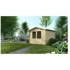 Abri de jardin en bois - 9m2 - 3x3m - Ep. 28mm - Couleur: naturel