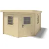 Abri de jardin en bois - 8m2 - 3x3m - Ep. 28mm - Couleur: naturel - AL...