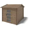 ALTANKA Abri de jardin en bois - 7,50m2 - 2,50x3m - traité - ep. 28mm ...