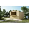 Abri de jardin en bois 9,42 m2 - 3,11x3,03 m - Couleur: naturel - ALTA...