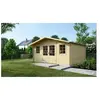 Abri de jardin bois - ALTANKA - DOM370 - Porte double - Couleur nature...