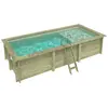 ALTANKA Piscine Aqua 6.1 X 2.85   H.1.31 M Avec Plage, Sable, Fixation...